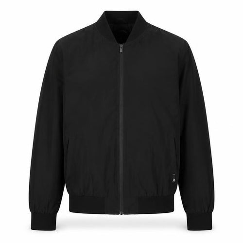 Burton Menswear London Men’s Black Bomber Jacket L Full Zip Polyester