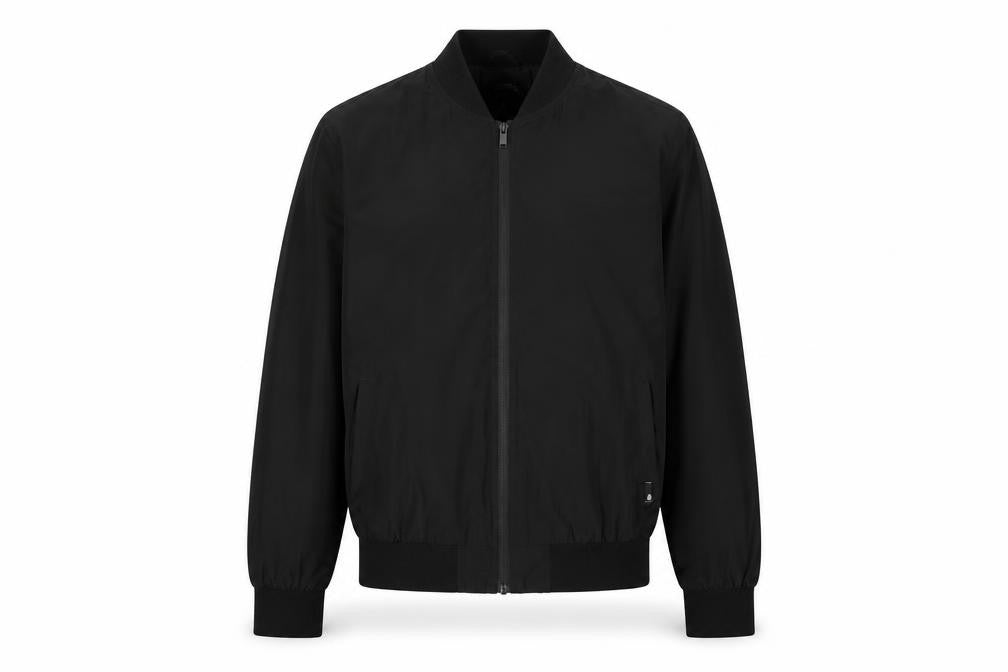 Burton Menswear London Men’s Black Bomber Jacket L Full Zip Polyester