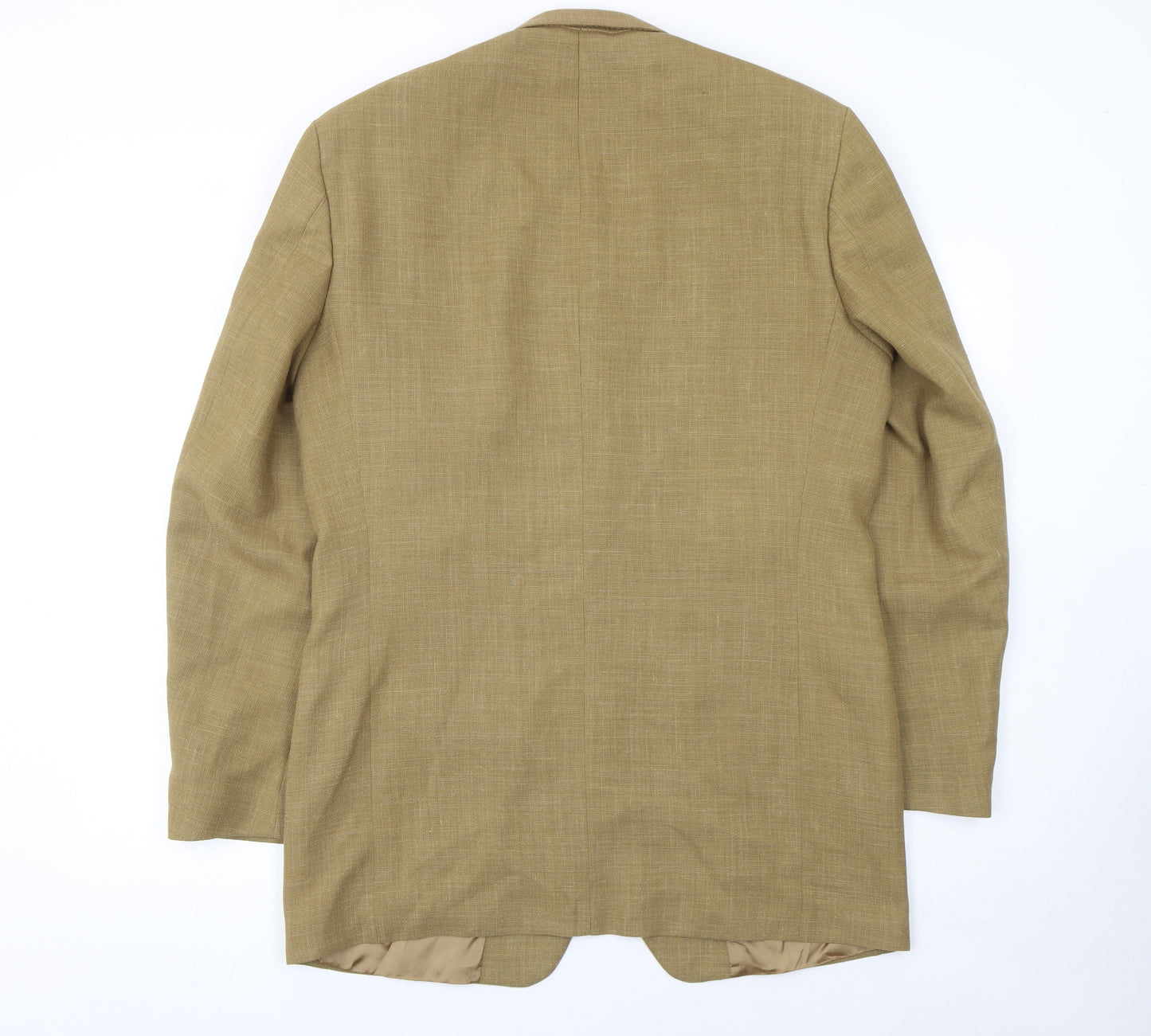 Marks and Spencer Men's Brown 40L Wool Blend Long Blazer Jacket