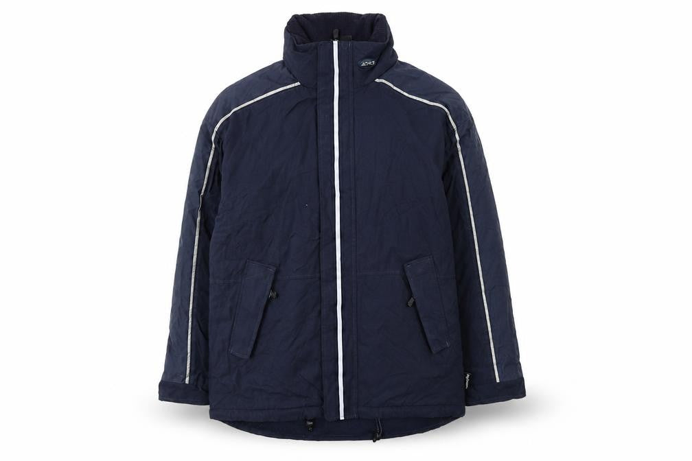 Front view of PlayStation Men’s Blue XL Parka Jacket Water Resistant Windproof