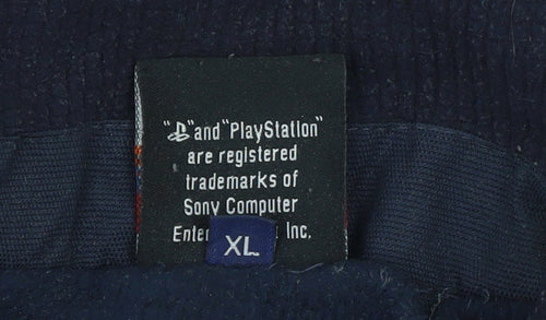 PlayStation Men’s Blue XL Parka Jacket Water Resistant Windproof