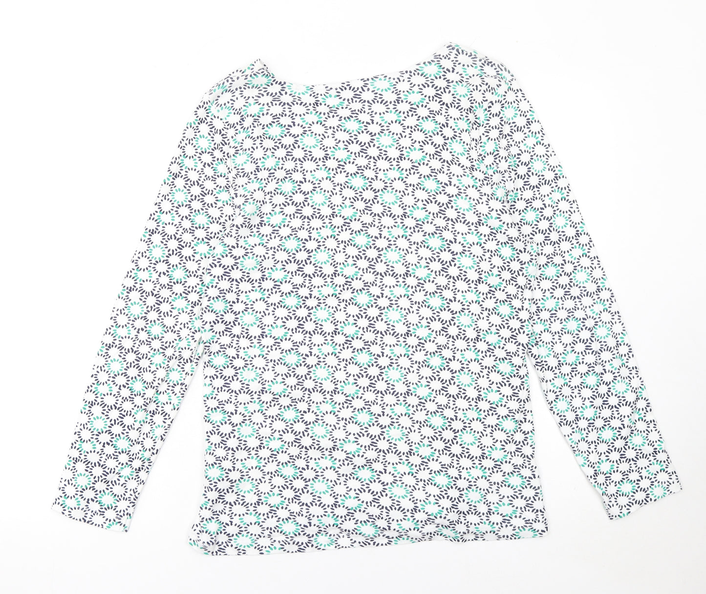 Bonmarché Women's Multicoloured Floral Cotton Long Sleeve T-Shirt Size 18