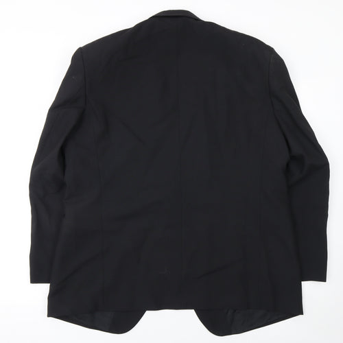 Varteks Men’s Black 46 Regular Wool Shawl Lapel Jacket