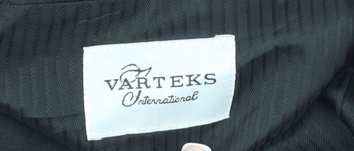 Varteks Men’s Black 46 Regular Wool Shawl Lapel Jacket