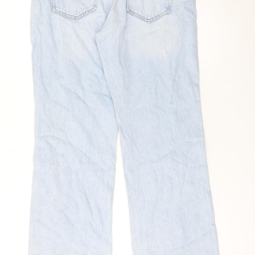 Stradivarius Unisex Light Blue Straight Leg Denim Jeans M