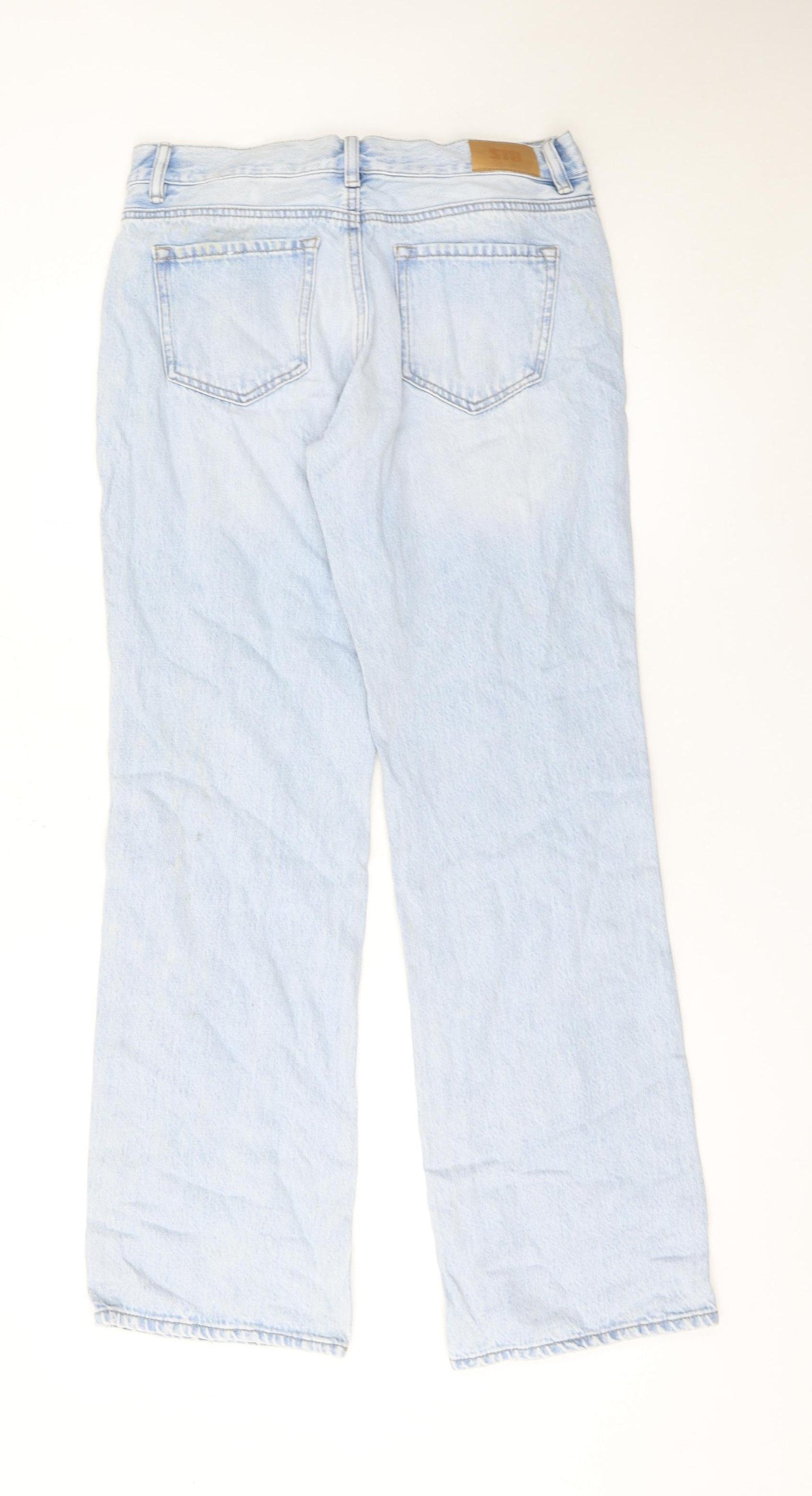 Stradivarius Unisex Light Blue Straight Leg Denim Jeans M