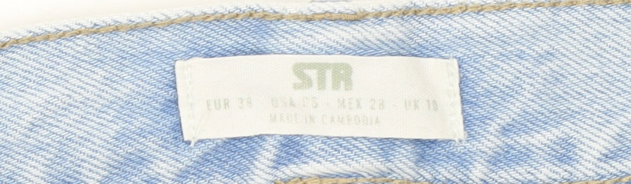 Stradivarius Unisex Light Blue Straight Leg Denim Jeans M