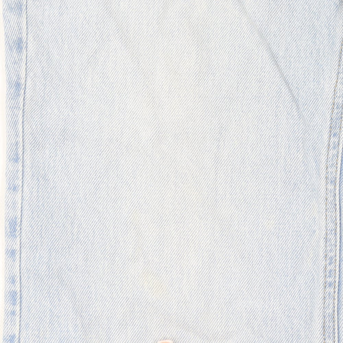 Stradivarius Unisex Light Blue Straight Leg Denim Jeans M