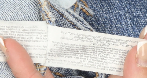 Primark Women Blue Size 10 High Rise Mom Jeans Denim Co