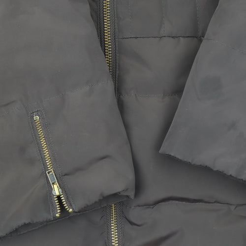 Phase Eight Women’s Brown Hooded Puffer Coat Size 10 Down Filled