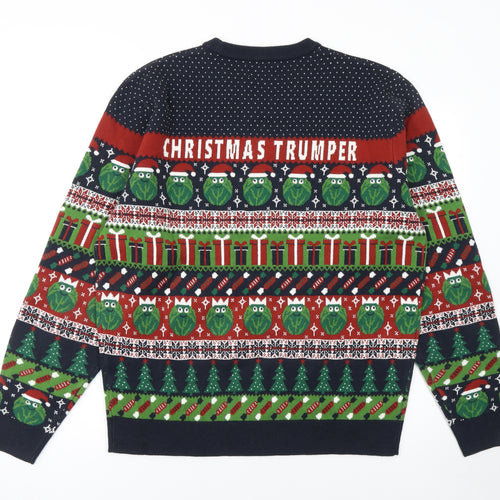 Next Men’s Multicoloured Christmas Trumper Jumper L Knit Pullover
