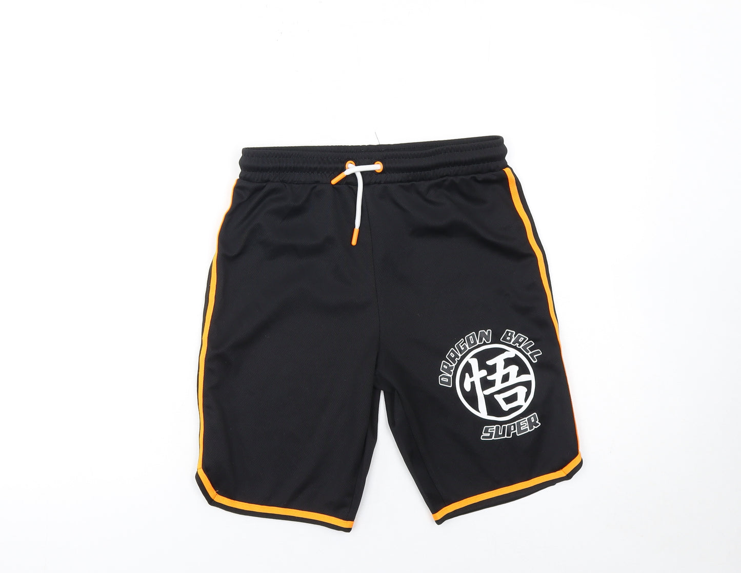 Dragon Ball Super Boys Black 9-10 Years Athletic Shorts Polyester