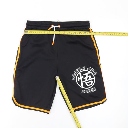 Dragon Ball Super Boys Black 9-10 Years Athletic Shorts Polyester