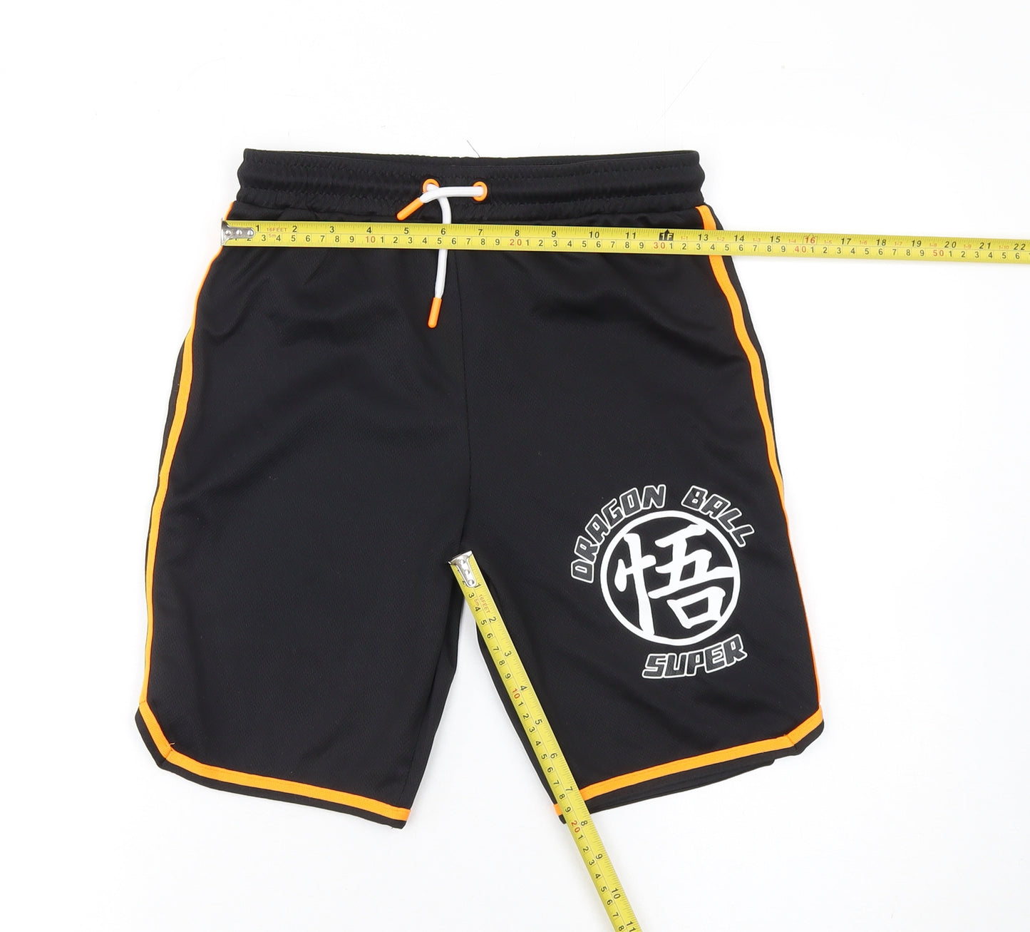 Dragon Ball Super Boys Black 9-10 Years Athletic Shorts Polyester