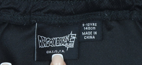 Dragon Ball Super Boys Black 9-10 Years Athletic Shorts Polyester