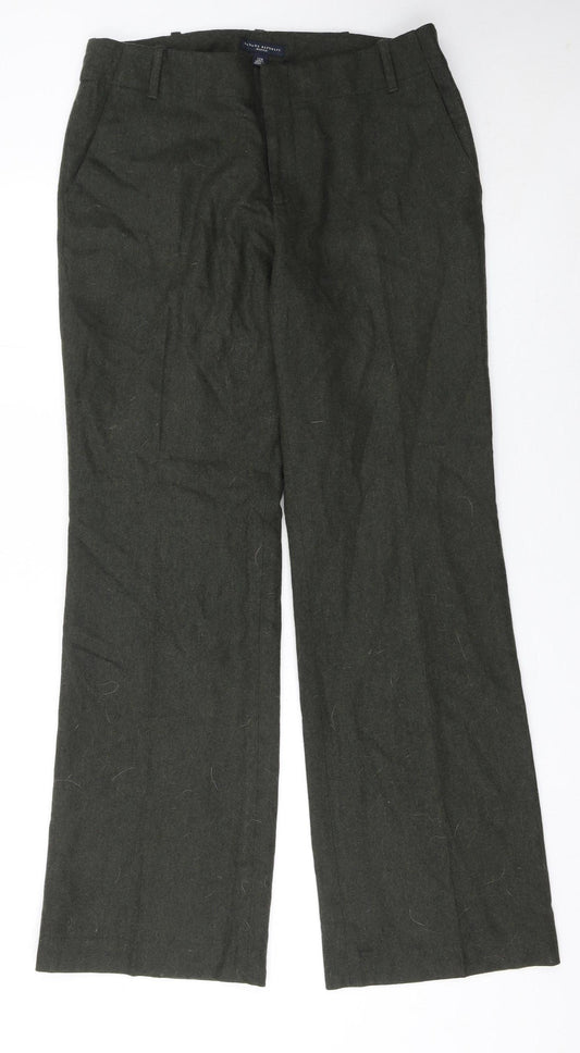 Banana Republic Women Green Wool Cashmere Dress Pants Size 12R