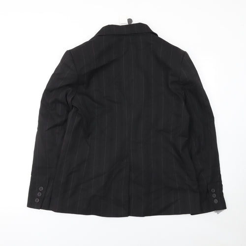 Atmosphere Womens Black Pinstripe Blazer UK 16 Single-Breasted Jacket
