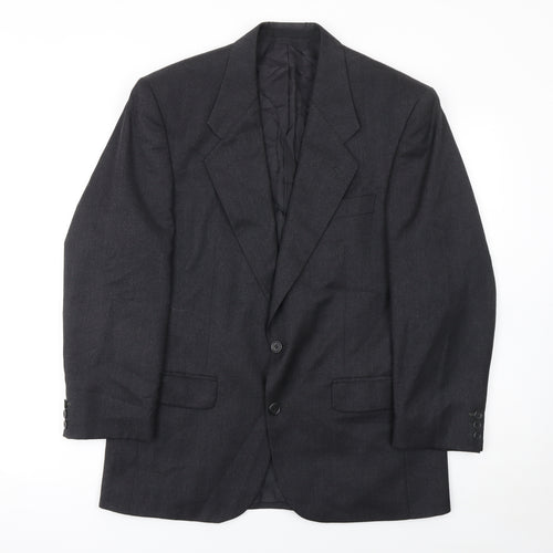 Centaur Original Men's Black Wool Blend 38 Short Blazer Jacket