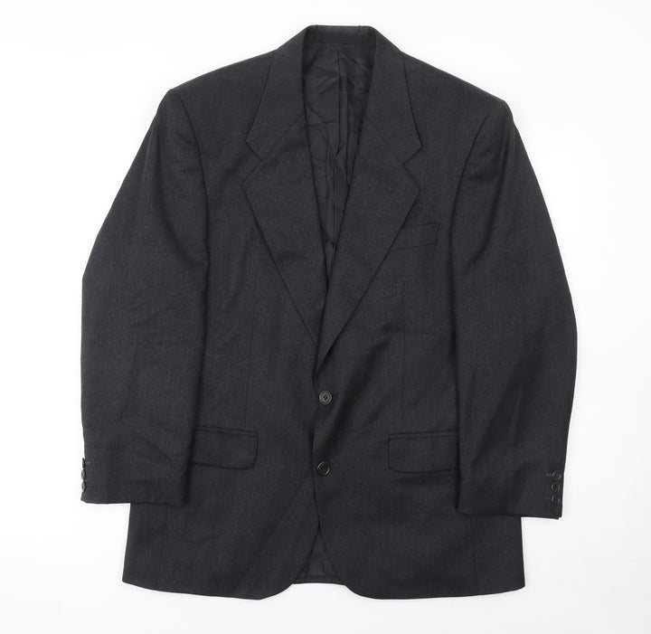 Centaur Original Men's Black Wool Blend 38 Short Blazer Jacket