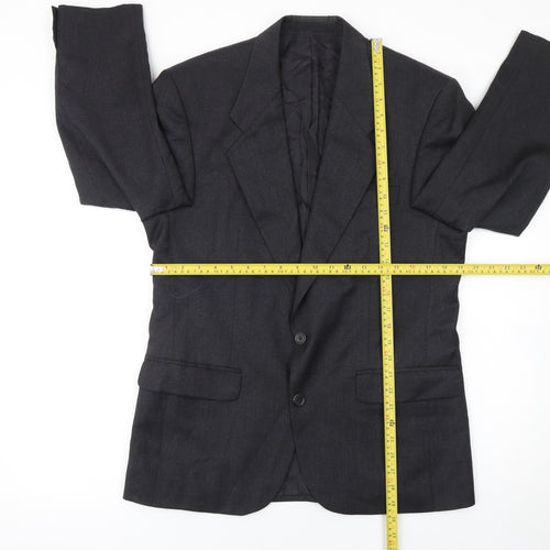 Centaur Original Men's Black Wool Blend 38 Short Blazer Jacket