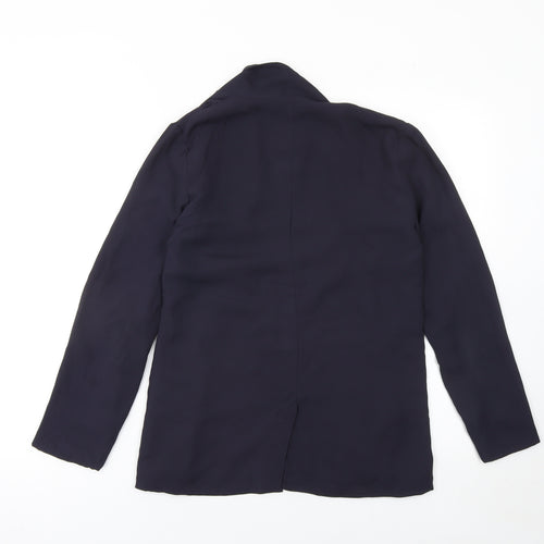 Pins and Needles Womens Navy Shawl Collar Blazer Jacket Size S Polyester