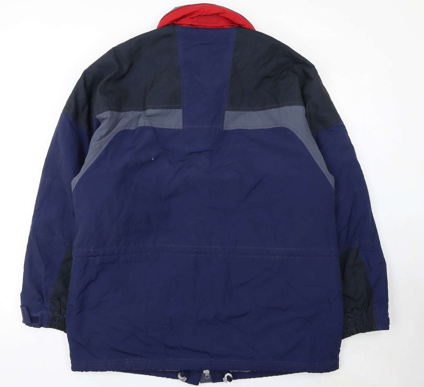 Melka Men's Blue Winter Parka Jacket Size 52 Regular Fit Full Zip Hooded