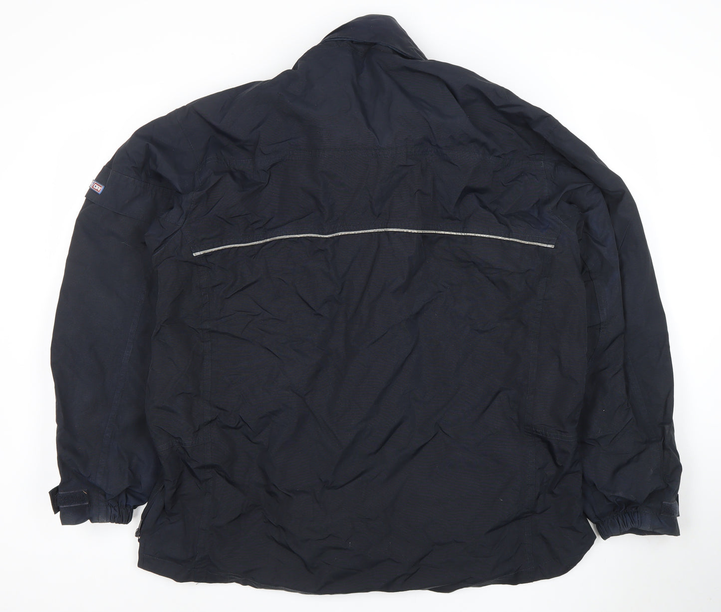 DRI Men's Blue Waterproof Windproof Mid-Length Jacket Size L