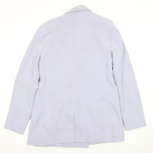 Topshop Women Lavender Double-Breasted Blazer Jacket UK 10