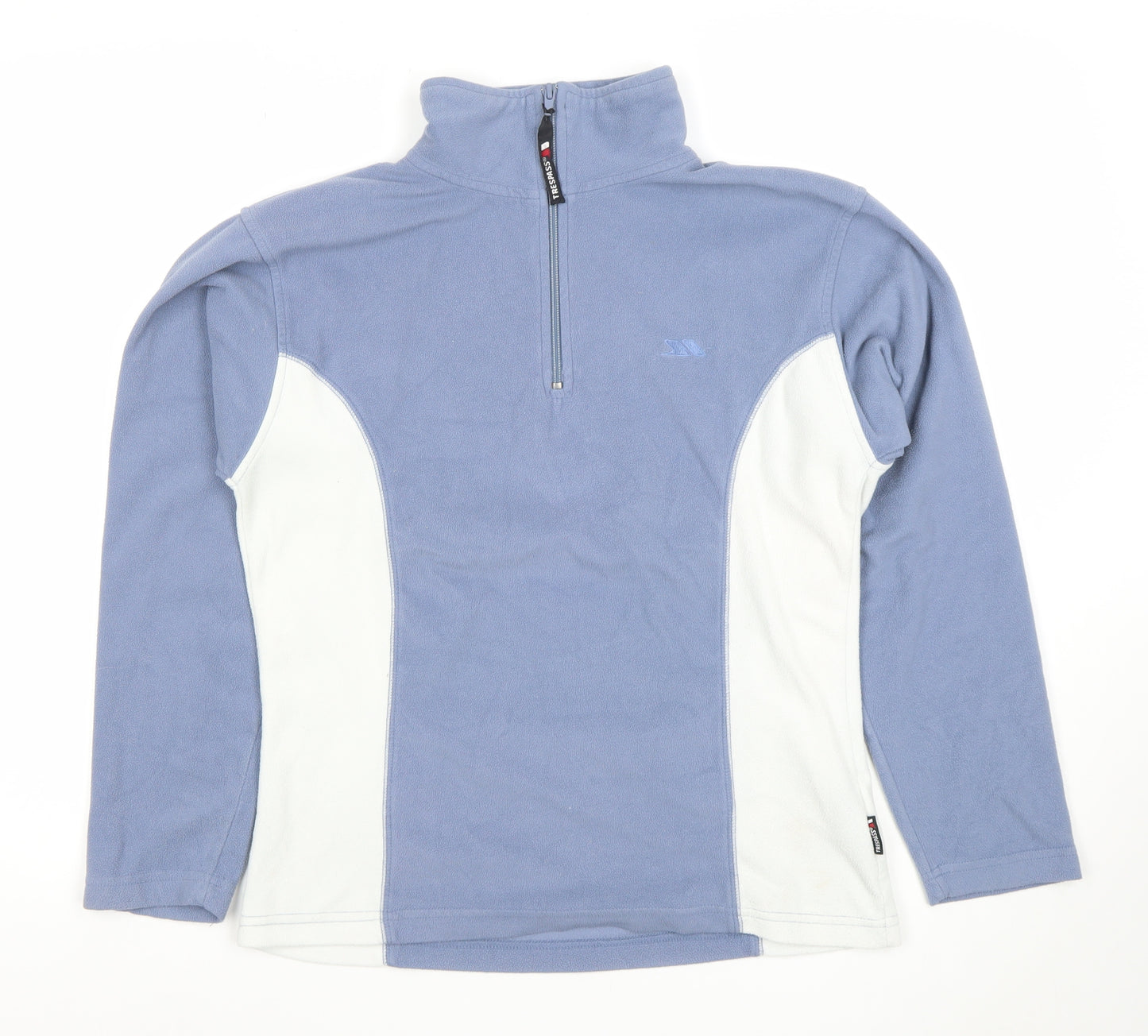 Trespass Women’s Blue & White Fleece Pullover Sweatshirt Size M