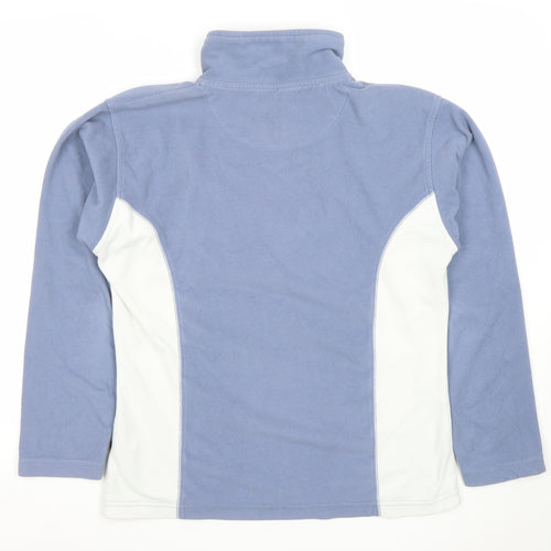 Trespass Women’s Blue & White Fleece Pullover Sweatshirt Size M