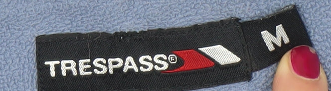 Trespass Women’s Blue & White Fleece Pullover Sweatshirt Size M