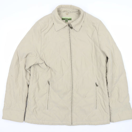 Nuage at Debenhams Womens Beige Quilted Mid-Length Jacket Size 10