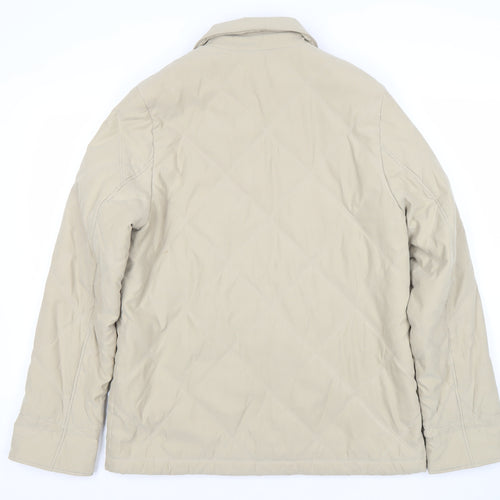 Nuage at Debenhams Womens Beige Quilted Mid-Length Jacket Size 10