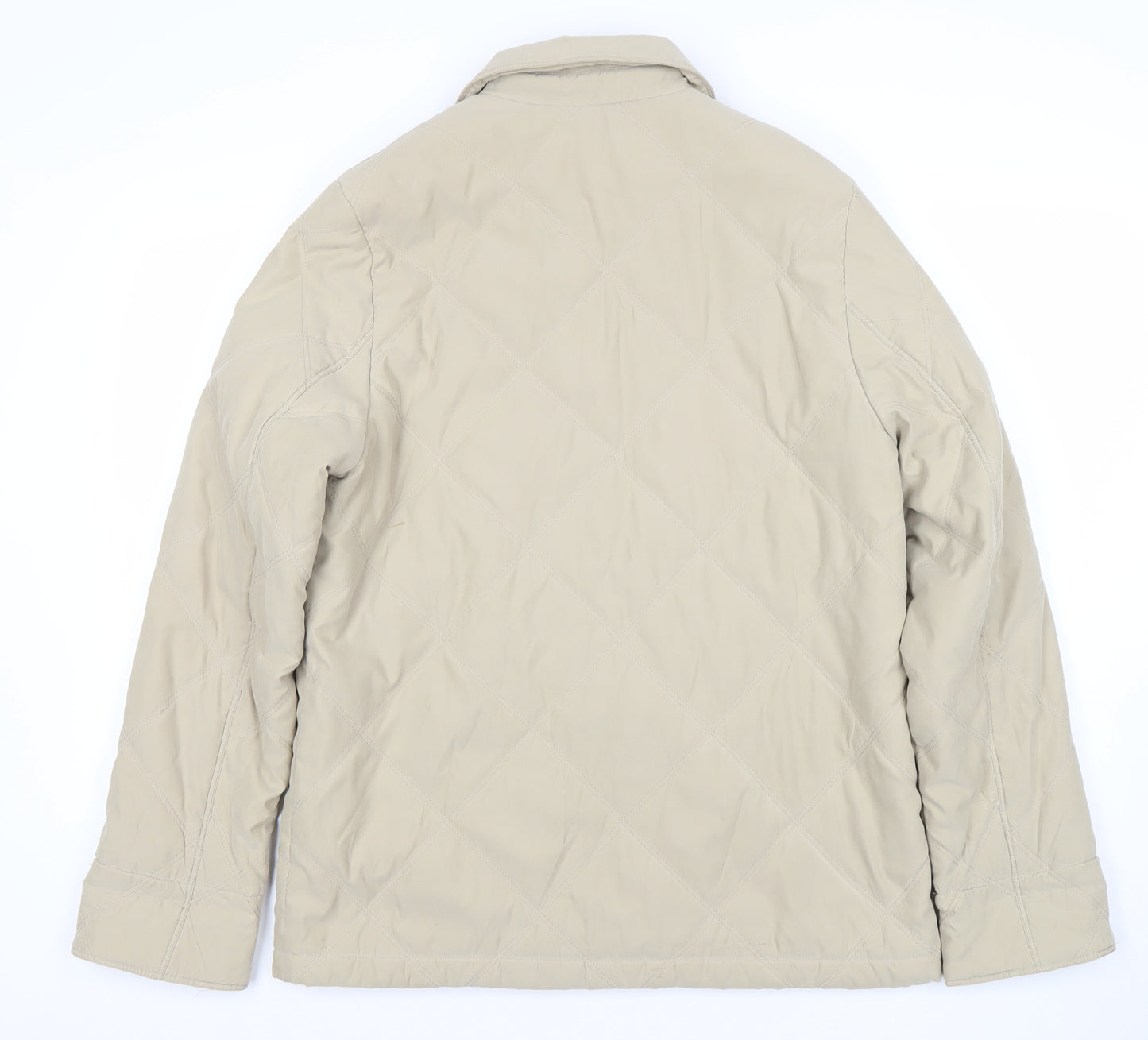 Nuage at Debenhams Womens Beige Quilted Mid-Length Jacket Size 10