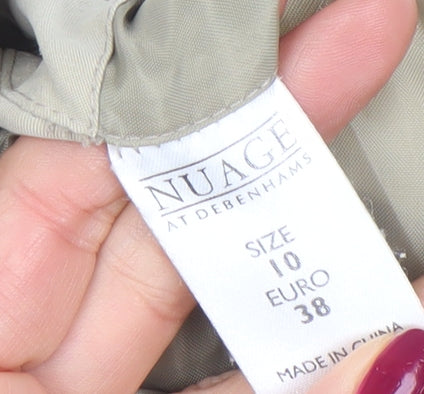 Nuage at Debenhams Womens Beige Quilted Mid-Length Jacket Size 10