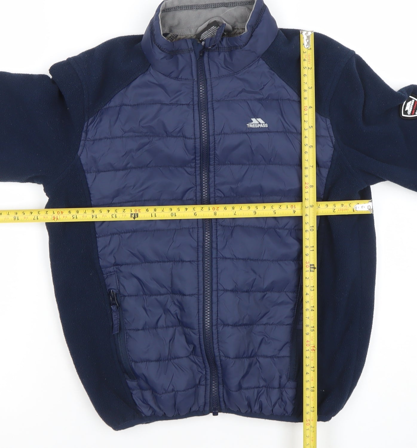 Trespass Boys Blue 9-10 Years Puffer Jacket Hooded Lightweight Outerwear