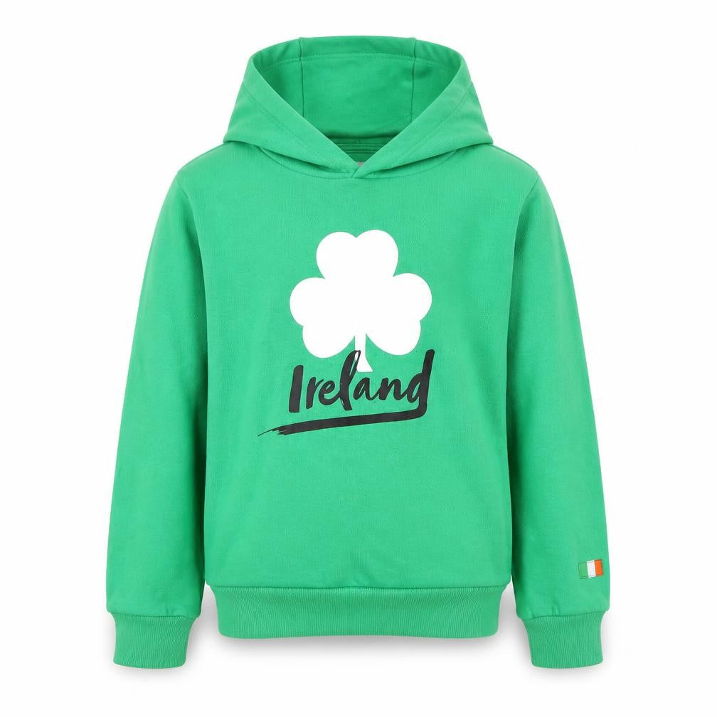Primark Boys Green Hooded Ireland Pullover Hoodie Size 5-6 Years