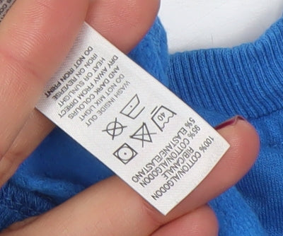 Dunnes Stores Boys Blue Marvel Comics Sweatshirt 5-6 Years Cotton Pullover