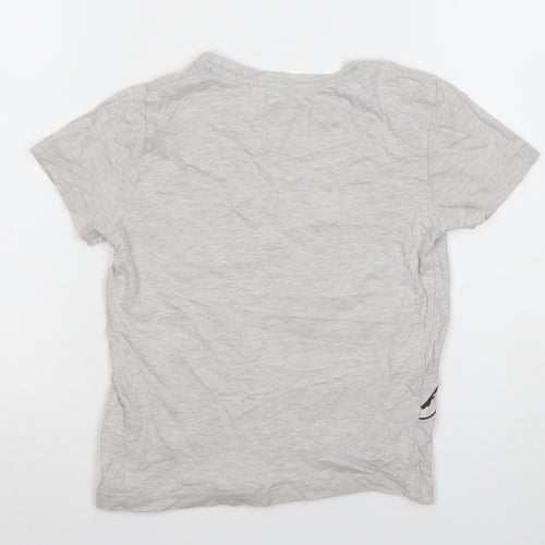 Paw Patrol Boys Grey Short Sleeve Graphic T-Shirt 6-7 Years Cotton Blend