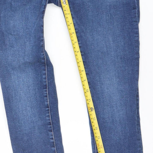 MNG Women’s Blue Skinny Maternity Jeans Size 6 Stretch Denim
