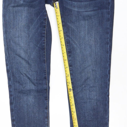 Poco by Pippa Women's Blue 8S Skinny Denim Jeans The Slimmer