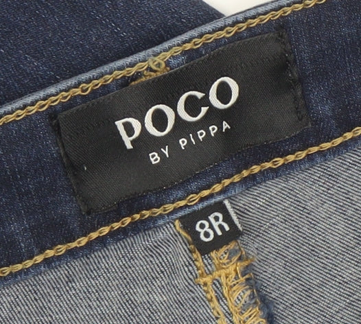 POCO by Pippa Women's Blue Skinny Jeans Size 8R The Slimmer