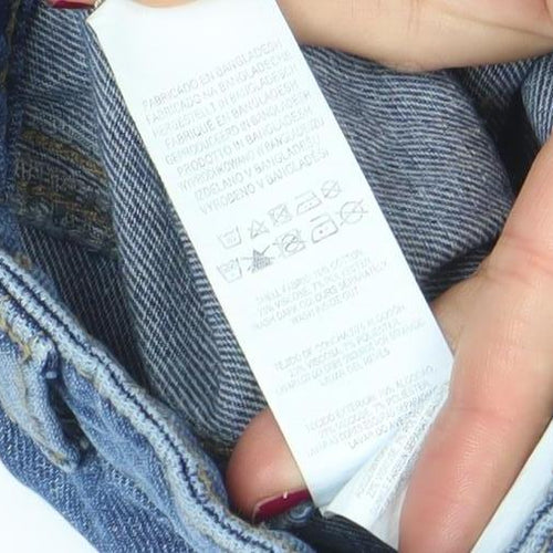 Denim Co. Women's Blue Denim Cargo Mini Skirt Size 4