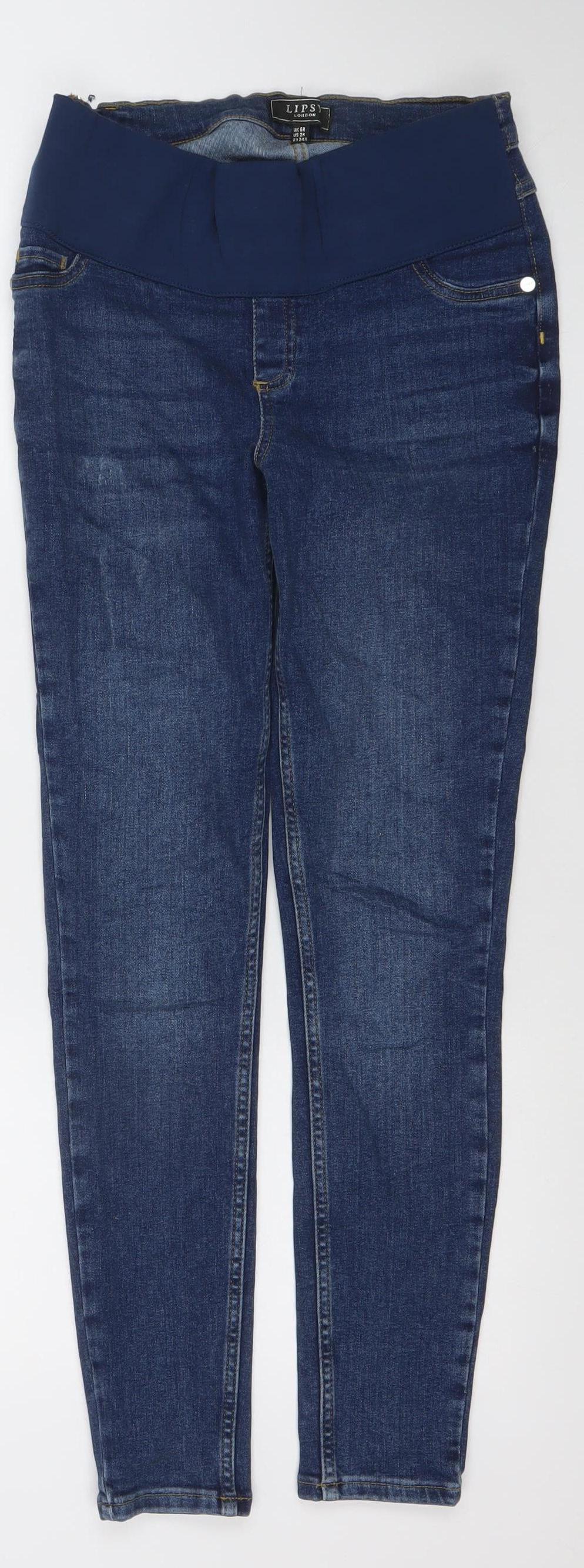 Lipsy Women’s Blue Maternity Skinny Jeans Size 6R