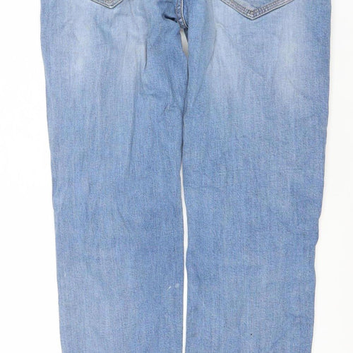 Fashion Never Stops Men's Blue Straight Denim Jeans W32 L32