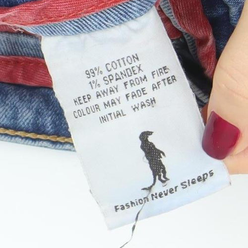 Fashion Never Stops Men's Blue Straight Denim Jeans W32 L32