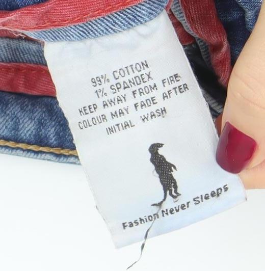 Fashion Never Stops Men's Blue Straight Denim Jeans W32 L32