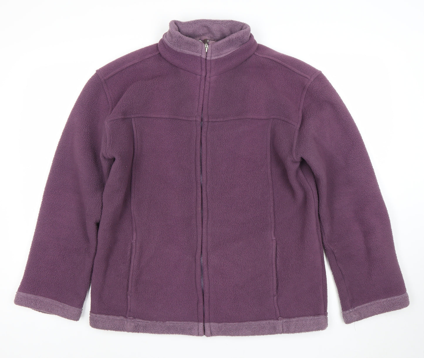 Tayberry Company Womens Purple Fleece Full Zip Jacket Size M