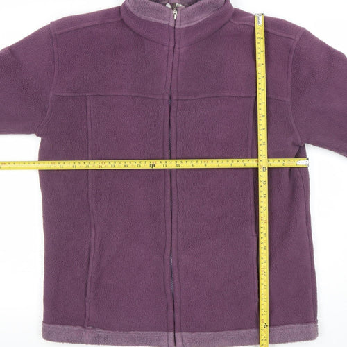 Tayberry Company Womens Purple Fleece Full Zip Jacket Size M