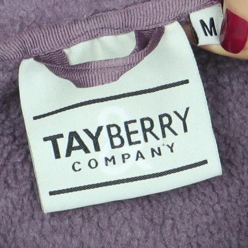 Tayberry Company Womens Purple Fleece Full Zip Jacket Size M